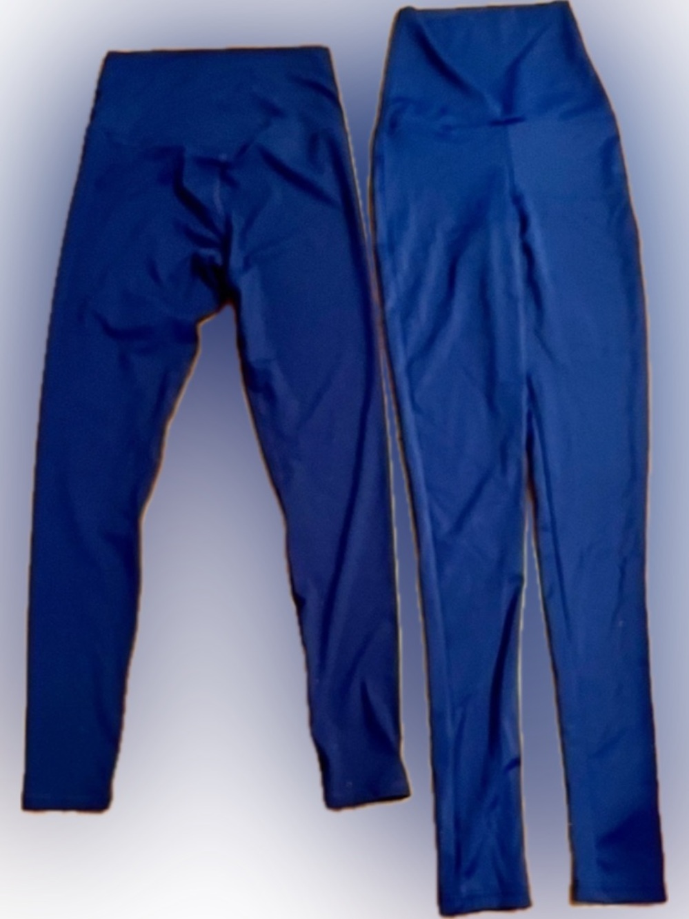 Balera Lot of 2 Navy Blue High Waist Full Length Dance Leggings Adult XS